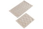 Mijölnir Dante - Juego de alfombrillas de baño Beige
